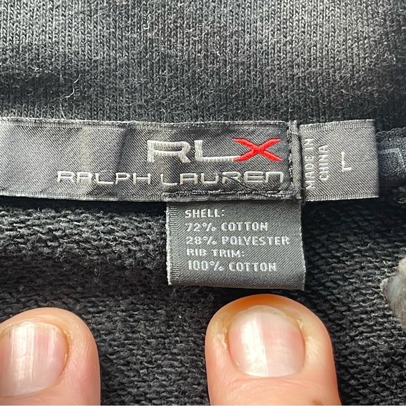 Ralph Lauren men’s Large  black sweat shirt. - Picture 13 of 13
